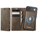 iPhone Air Caseme C49 2-i-1 aftagelig pungetui - MagSafe-kompatibel, RFID - Kaffe