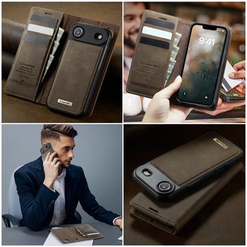 iPhone Air Caseme C49 2-i-1 aftagelig pungetui - MagSafe-kompatibel, RFID - Kaffe