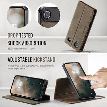 iPhone Air Caseme C49 2-i-1 aftagelig pungetui - MagSafe-kompatibel, RFID - Kaffe
