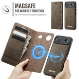 iPhone Air Caseme C49 2-i-1 aftagelig pungetui - MagSafe-kompatibel, RFID - Kaffe