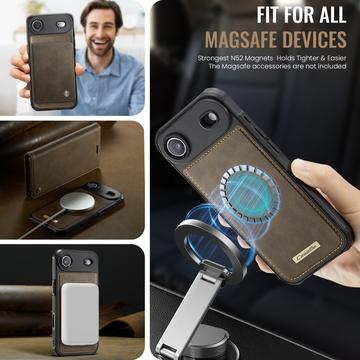 iPhone Air Caseme C49 2-i-1 aftagelig pungetui - MagSafe-kompatibel, RFID - Kaffe