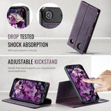 iPhone Air Caseme C49 2-i-1 aftagelig pungetui - MagSafe-kompatibel, RFID - Lilla