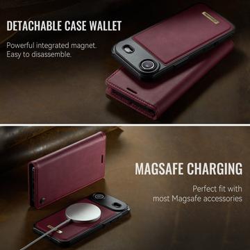 iPhone Air Caseme C49 2-i-1 aftagelig pungetui - MagSafe-kompatibel, RFID - Rød