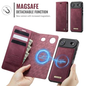 iPhone Air Caseme C49 2-i-1 aftagelig pungetui - MagSafe-kompatibel, RFID - Rød