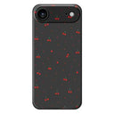 iPhone Air TPU-cover med kirsebærmønster - Sort