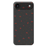iPhone Air TPU-cover med kirsebærmønster - Sort