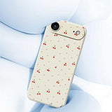 iPhone Air TPU-cover med kirsebærmønster - Beige