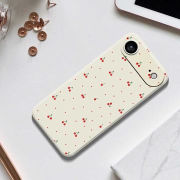 iPhone Air TPU-cover med kirsebærmønster - Beige