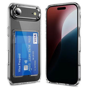 iPhone Air Gennemsigtigt Cover med Kortholder