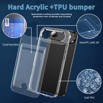 iPhone Air Gennemsigtigt Cover med Kortholder