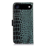 iPhone Air Crocodile Series Læderpung med RFID - Grøn
