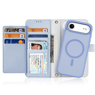 iPhone Air Dux Ducis Lawa Pung læderetui m. magnetisk cover - babyblå