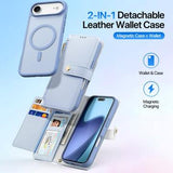 iPhone Air Dux Ducis Lawa Pung læderetui m. magnetisk cover - babyblå