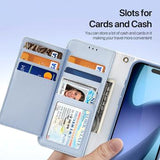 iPhone Air Dux Ducis Lawa Pung læderetui m. magnetisk cover - babyblå