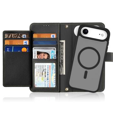iPhone Air Dux Ducis Lawa Pung læderetui med magnetisk låg - sort