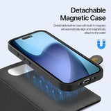 iPhone Air Dux Ducis Lawa Pung læderetui med magnetisk låg - sort
