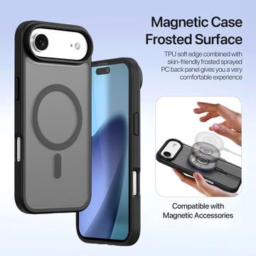 iPhone Air Dux Ducis Lawa Pung læderetui med magnetisk låg - sort