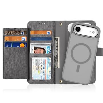 iPhone Air Dux Ducis Lawa Pung læderetui med magnetisk låg - grå