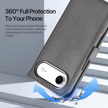 iPhone Air Dux Ducis Lawa Pung læderetui med magnetisk låg - grå