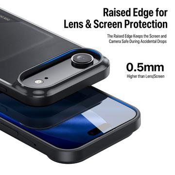 iPhone Air Dux Ducis Pocard Cover med Kortholder - Sort