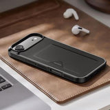 iPhone Air Dux Ducis Pocard Cover med Kortholder - Sort
