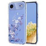 iPhone Air TPU-cover med blomstermønster - Lilla