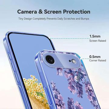 iPhone Air TPU-cover med blomstermønster - Wisteria