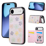 iPhone Air Cover med blomsterprint og RFID-kortholder - Blomster