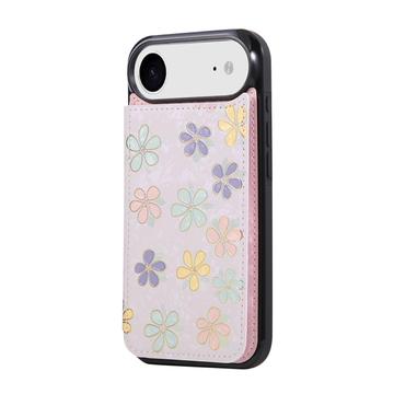 iPhone Air Cover med blomsterprint og RFID-kortholder - Blomster