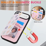 iPhone Air Cover med blomsterprint og RFID-kortholder - Blomster