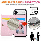 iPhone Air Cover med blomsterprint og RFID-kortholder - Blomster