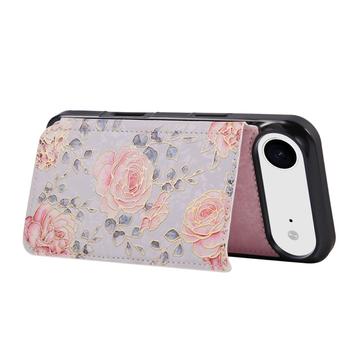 iPhone Air Cover med blomsterprint og RFID-kortholder - Roser