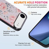 iPhone Air Cover med blomsterprint og RFID-kortholder - Roser