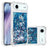 iPhone Air Glitter Quicksand TPU Cover - Blå hjerter