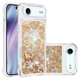 iPhone Air Glitter Quicksand TPU Cover - Guldhjerter