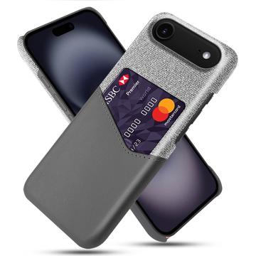 iPhone Air KSQ Cover med Kortholder - Grå