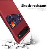 iPhone Air KSQ Cover med Kortholder - Rød