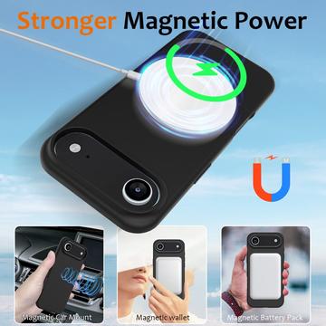 iPhone Air Liquid Silikone Cover - MagSafe Kompatibel - Sort
