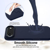 iPhone Air Liquid Silikone Cover - MagSafe Kompatibel - Mørkeblå