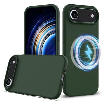 iPhone Air Liquid Silikone Cover - MagSafe Kompatibel - Mørkegrøn