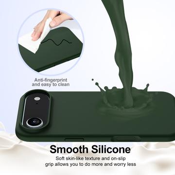 iPhone Air Liquid Silikone Cover - MagSafe Kompatibel - Mørkegrøn