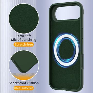 iPhone Air Liquid Silikone Cover - MagSafe Kompatibel - Mørkegrøn