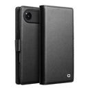 iPhone Air Qialino 2-i-1 aftagelig pung læderetui - MagSafe-kompatibel - Sort
