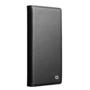 iPhone Air Qialino 2-i-1 aftagelig pung læderetui - MagSafe-kompatibel - Sort