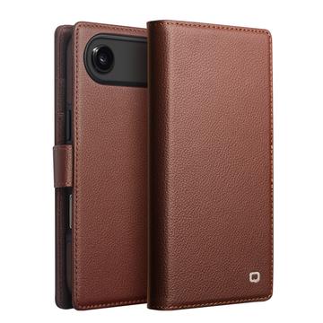 iPhone Air Qialino 2-i-1 aftagelig pung læderetui - MagSafe-kompatibel - Brun