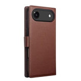 iPhone Air Qialino 2-i-1 aftagelig pung læderetui - MagSafe-kompatibel - Brun