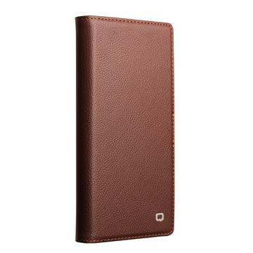 iPhone Air Qialino 2-i-1 aftagelig pung læderetui - MagSafe-kompatibel - Brun