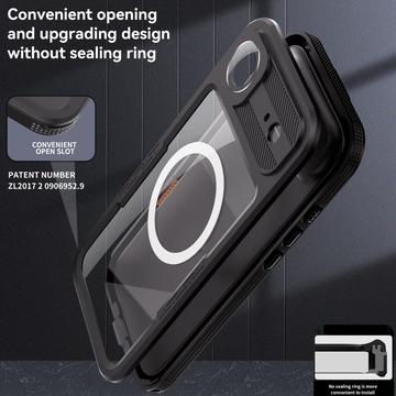 iPhone Air Redpepper IP68 Magnetisk Vandtæt Cover - Sort