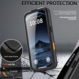 iPhone Air Redpepper IP68 Magnetisk Vandtæt Cover - Sort