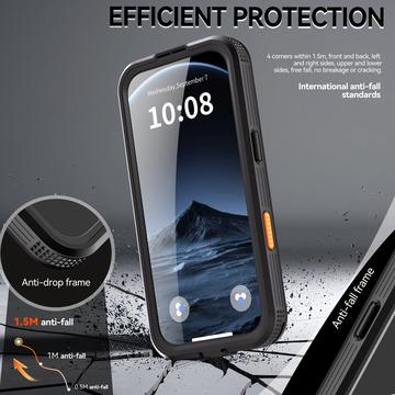 iPhone Air Redpepper IP68 Magnetisk Vandtæt Cover - Sort